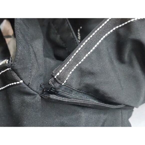 Dennis by Dennis Basso Polyester Jacket Black Hooded Coat Large - Picture 6 of 10